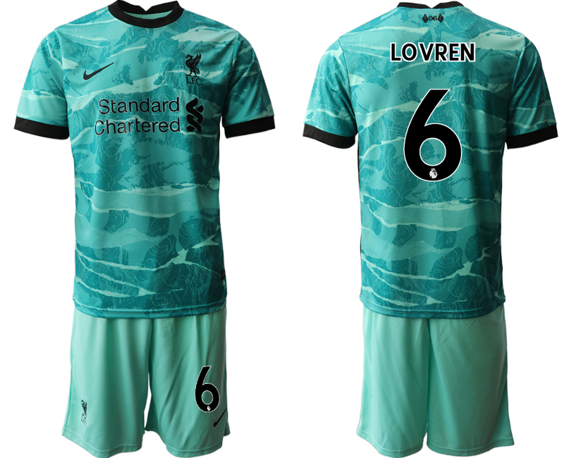 Men 2020-2021 club Liverpool away #6 green Soccer Jerseys->liverpool jersey->Soccer Club Jersey